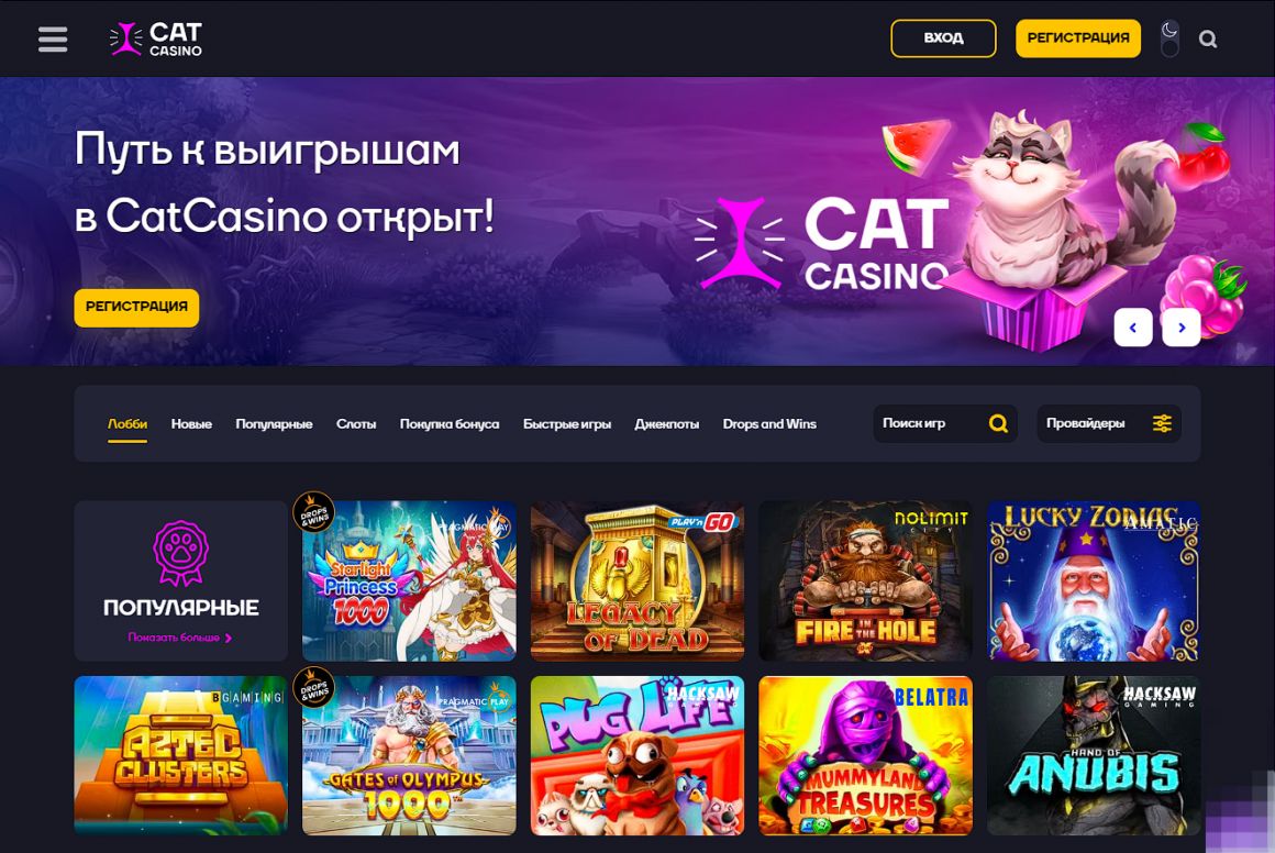 Зеркало Cat Casino